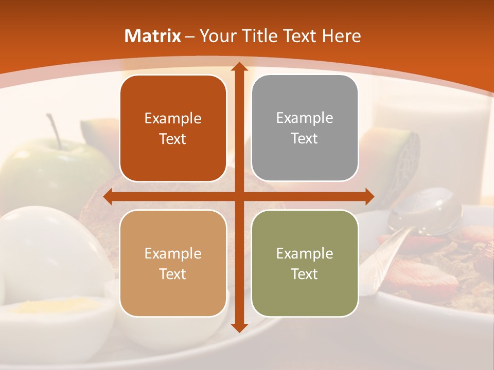 Nutritional Milk Eggs PowerPoint Template