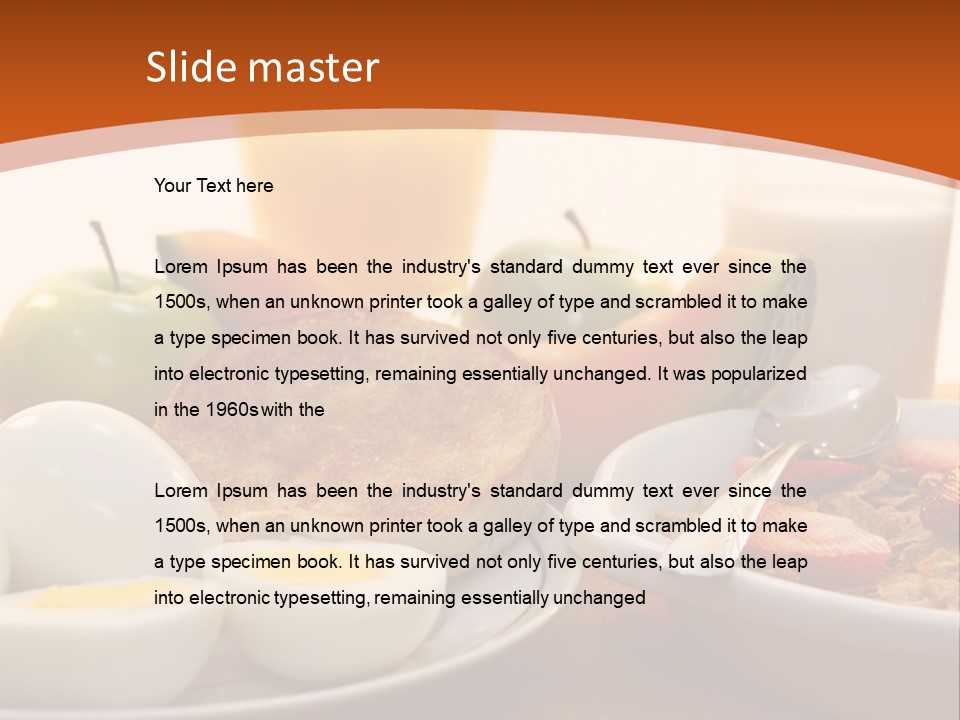 Nutritional Milk Eggs PowerPoint Template