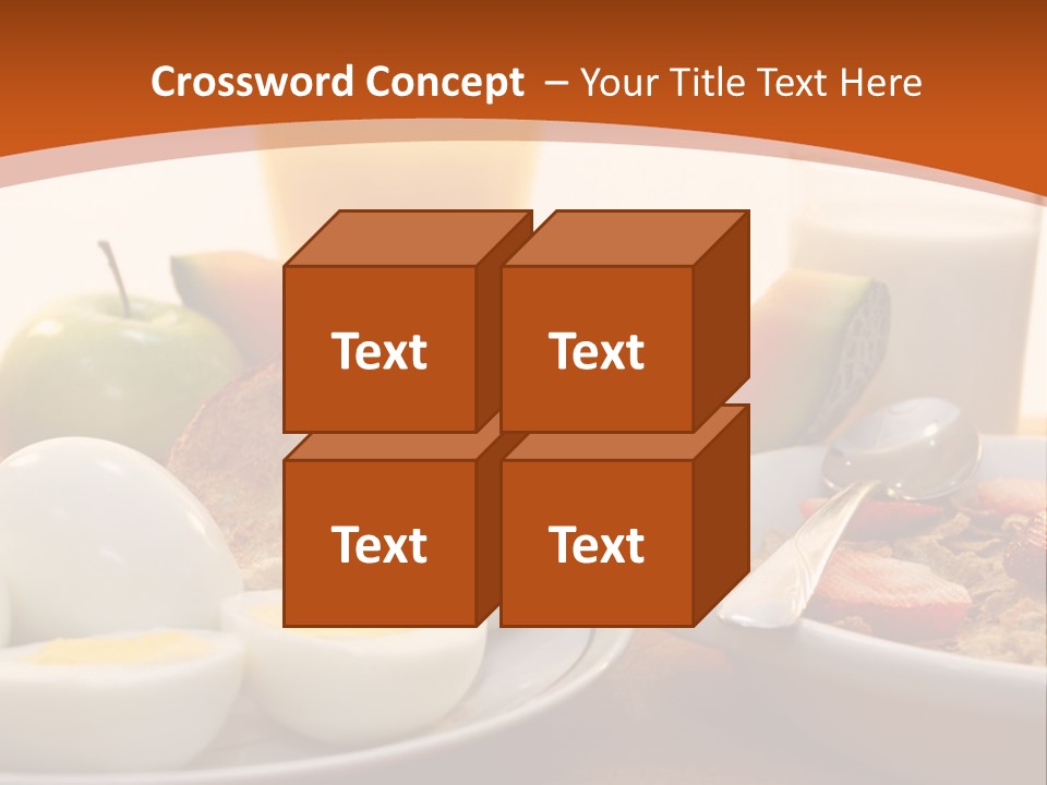 Nutritional Milk Eggs PowerPoint Template