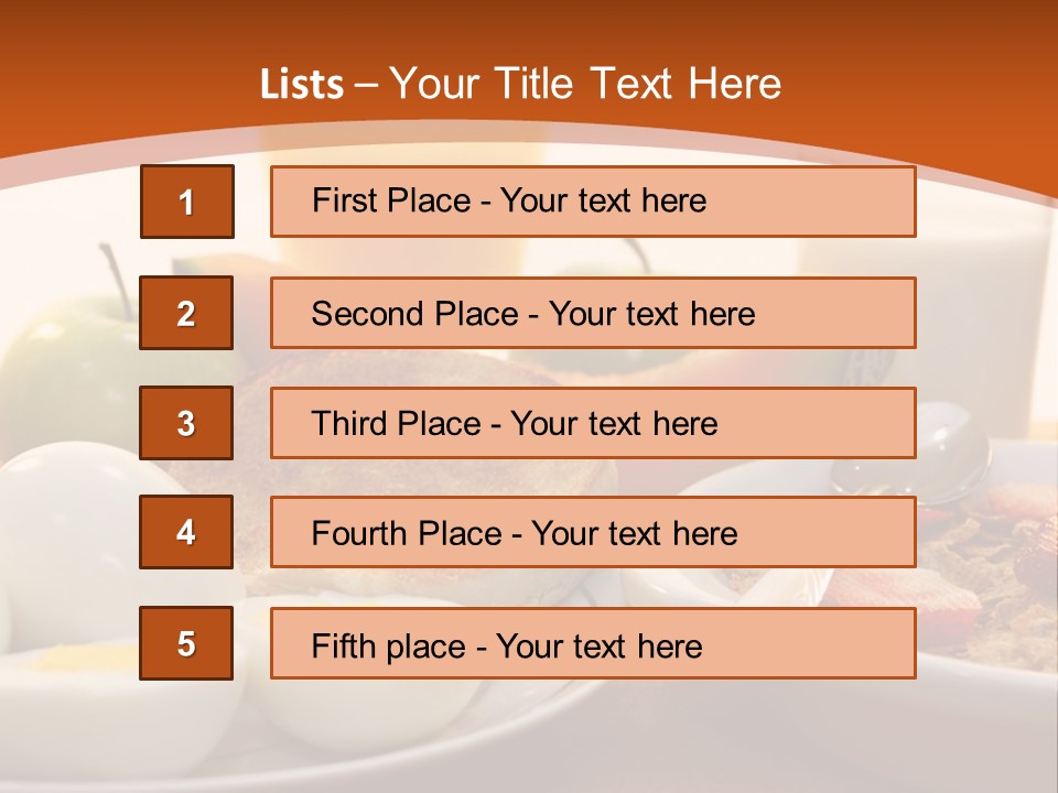 Nutritional Milk Eggs PowerPoint Template