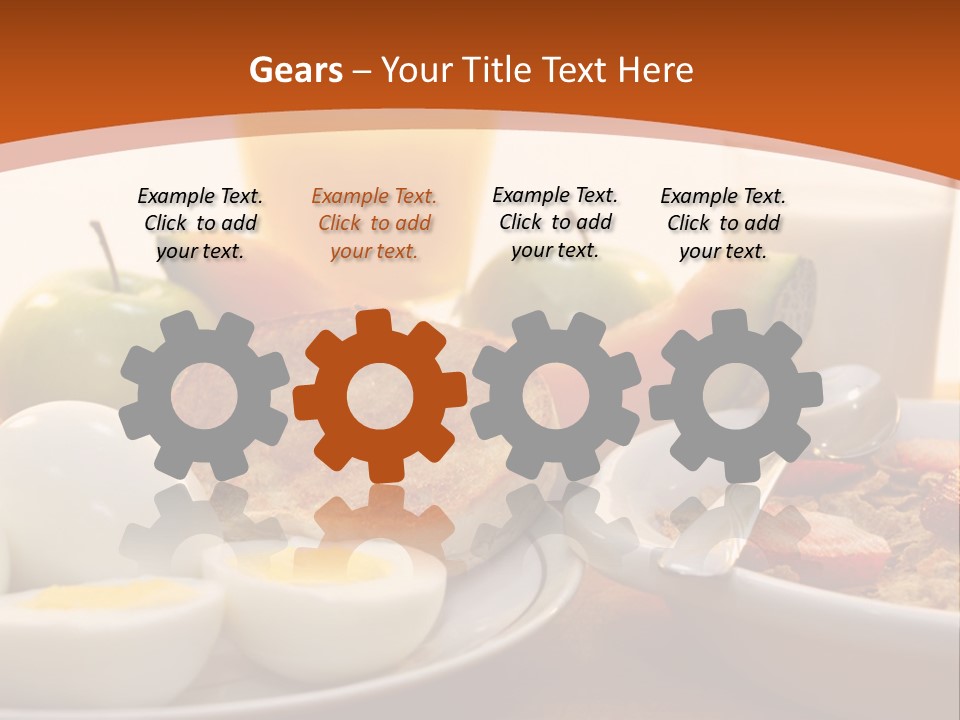 Nutritional Milk Eggs PowerPoint Template