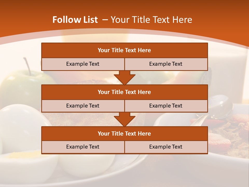 Nutritional Milk Eggs PowerPoint Template