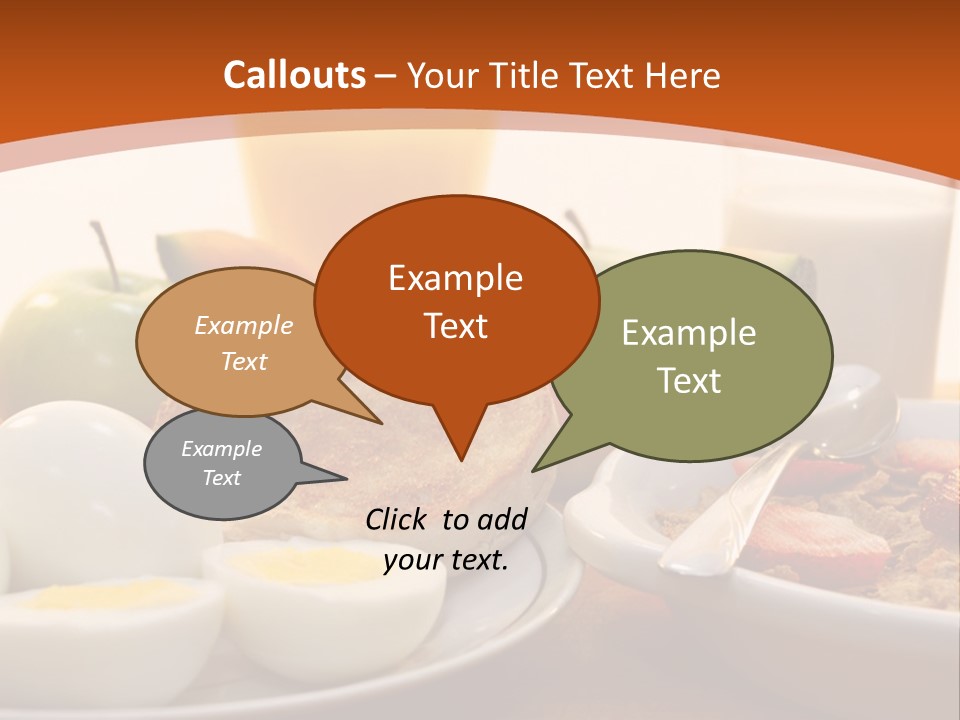 Nutritional Milk Eggs PowerPoint Template