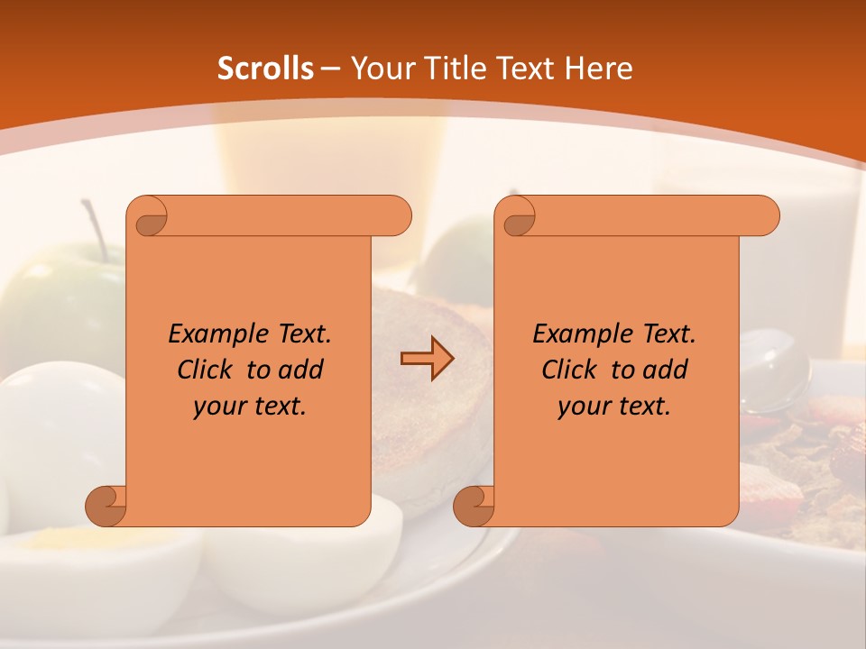 Nutritional Milk Eggs PowerPoint Template
