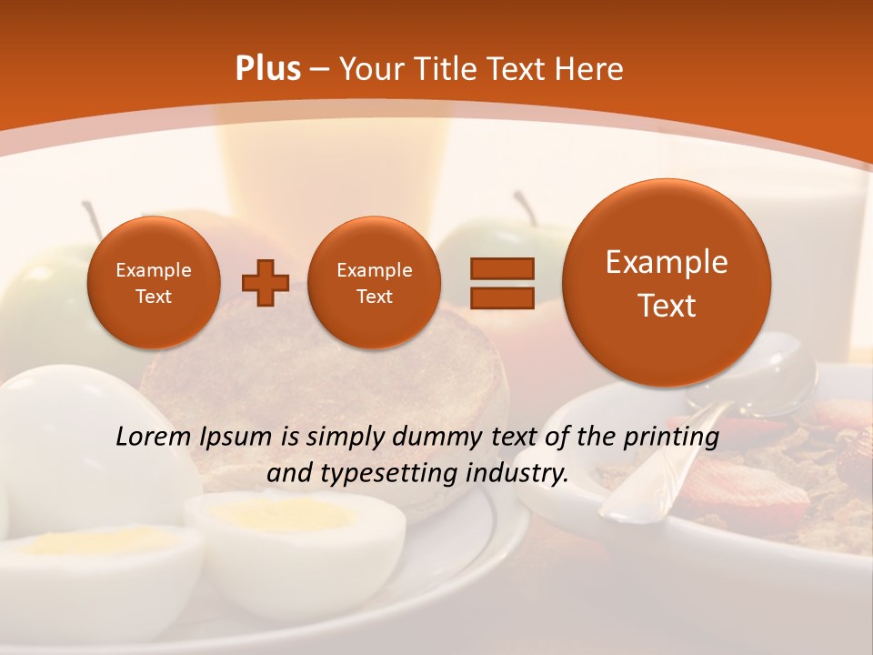 Nutritional Milk Eggs PowerPoint Template