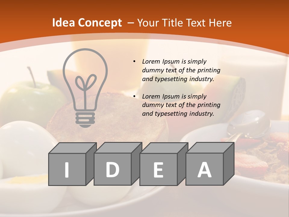 Nutritional Milk Eggs PowerPoint Template