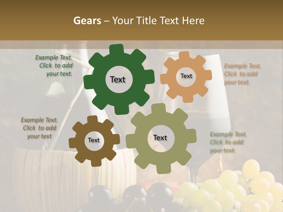 Grape Winery Background PowerPoint Template