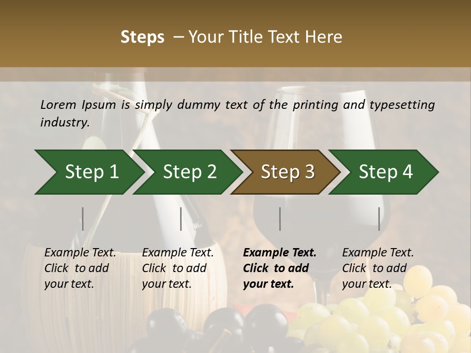 Grape Winery Background PowerPoint Template