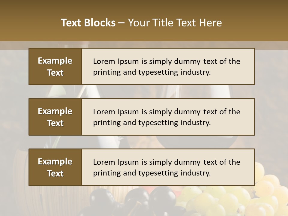 Grape Winery Background PowerPoint Template
