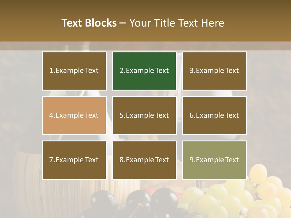 Grape Winery Background PowerPoint Template