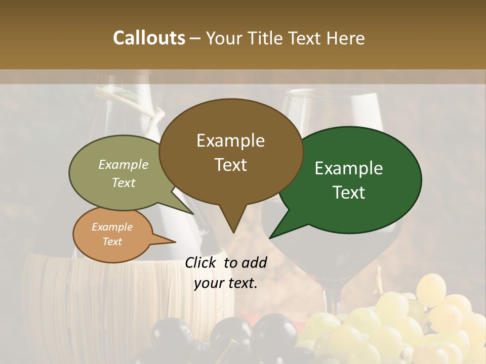 Grape Winery Background PowerPoint Template