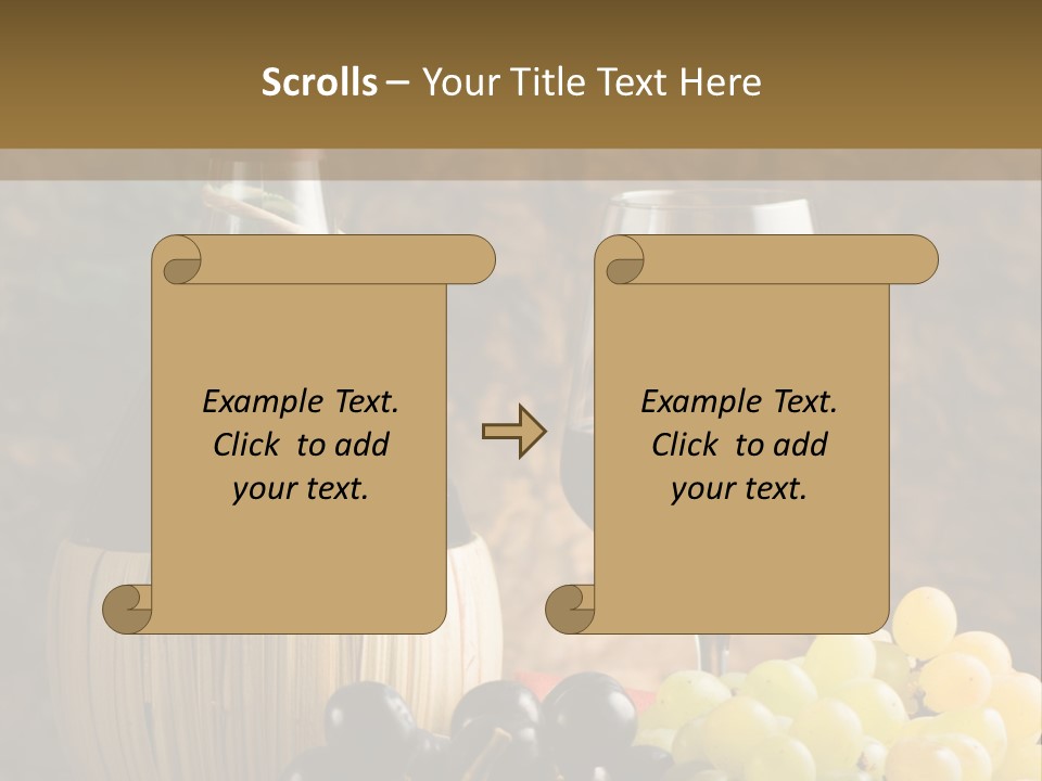 Grape Winery Background PowerPoint Template