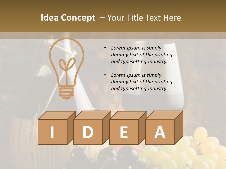 Grape Winery Background PowerPoint Template