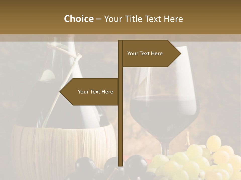Grape Winery Background PowerPoint Template
