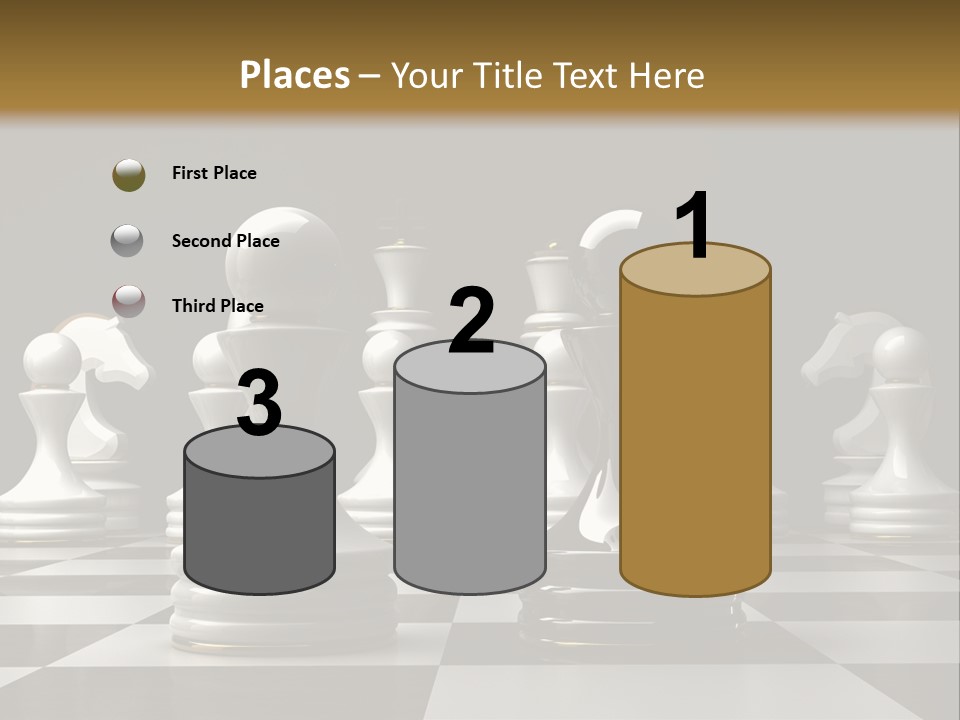 Preferment Chess Pieces Resources PowerPoint Template