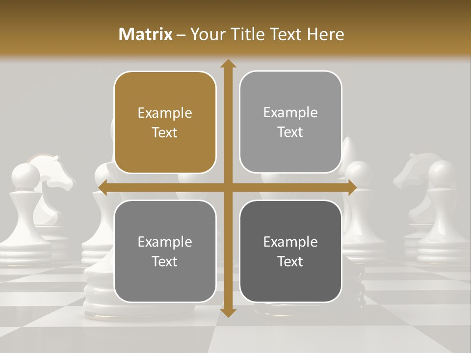 Preferment Chess Pieces Resources PowerPoint Template