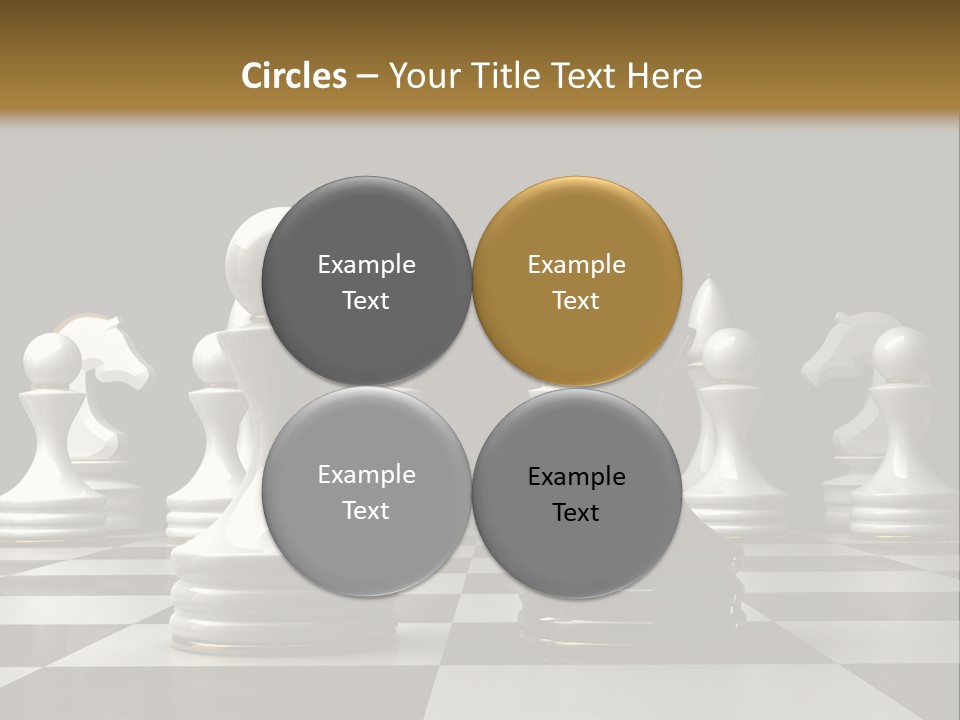 Preferment Chess Pieces Resources PowerPoint Template