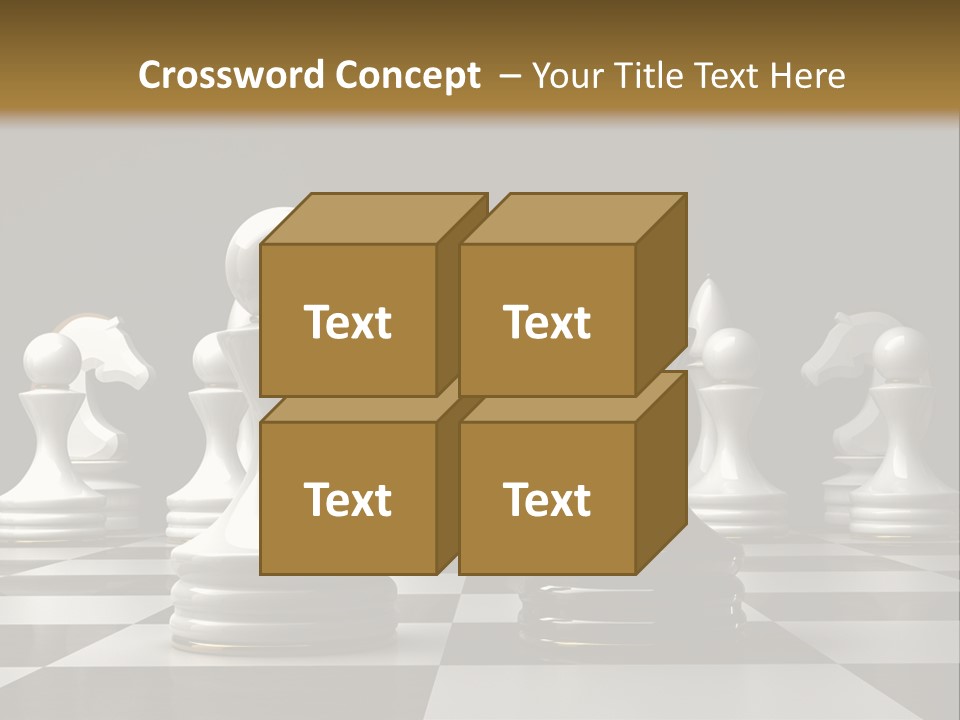 Preferment Chess Pieces Resources PowerPoint Template