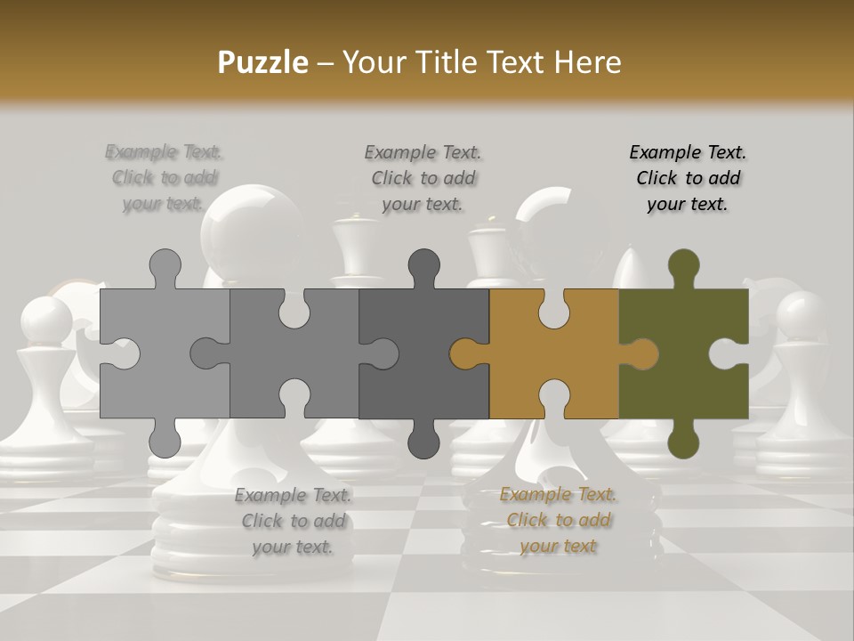 Preferment Chess Pieces Resources PowerPoint Template