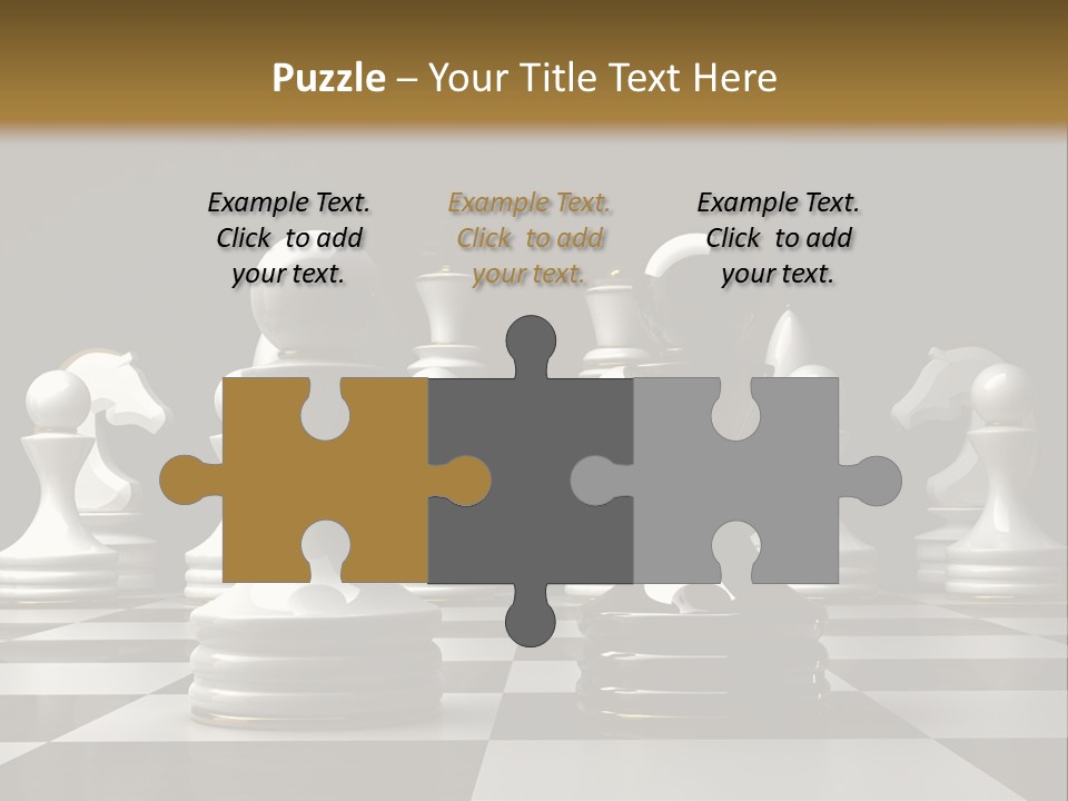 Preferment Chess Pieces Resources PowerPoint Template