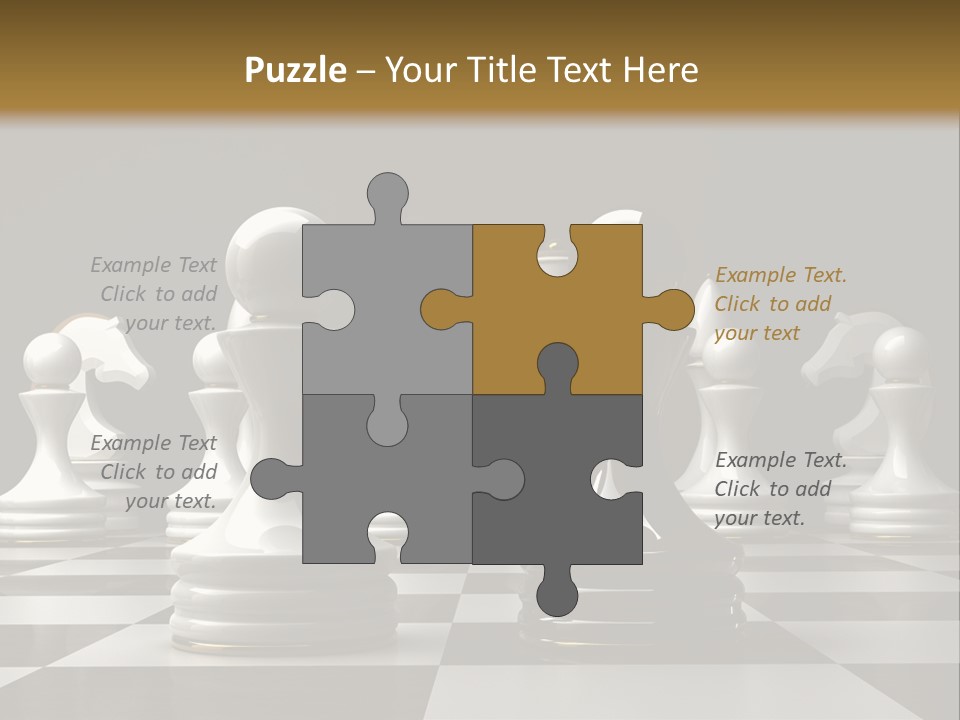Preferment Chess Pieces Resources PowerPoint Template