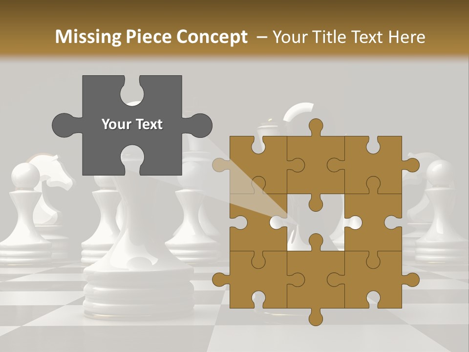 Preferment Chess Pieces Resources PowerPoint Template