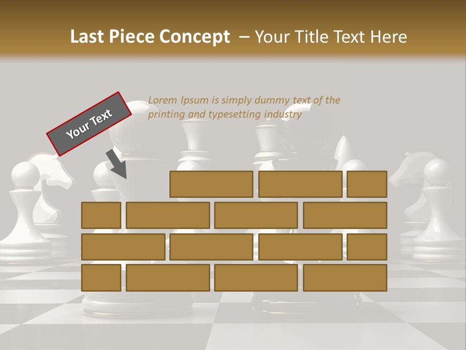 Preferment Chess Pieces Resources PowerPoint Template