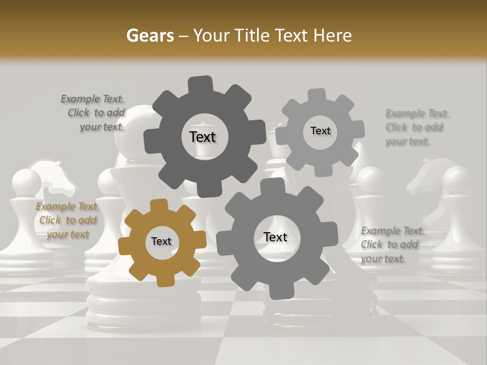 Preferment Chess Pieces Resources PowerPoint Template
