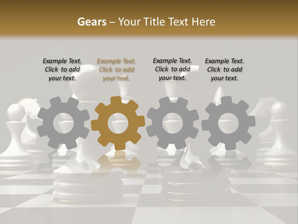 Preferment Chess Pieces Resources PowerPoint Template