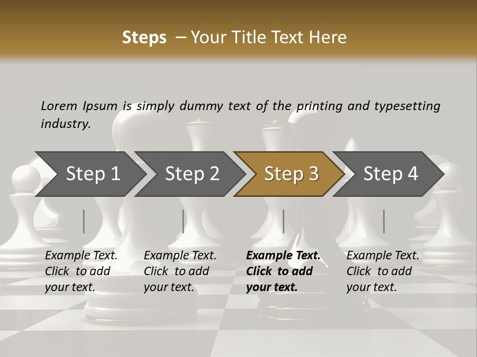 Preferment Chess Pieces Resources PowerPoint Template