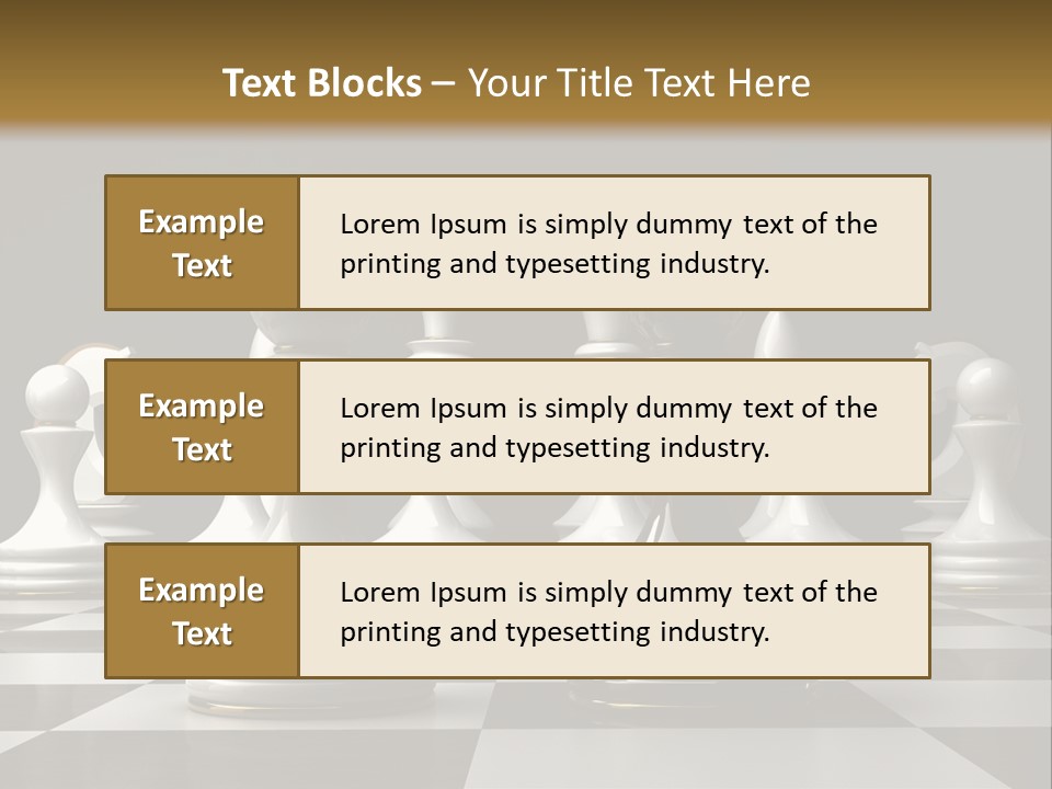 Preferment Chess Pieces Resources PowerPoint Template