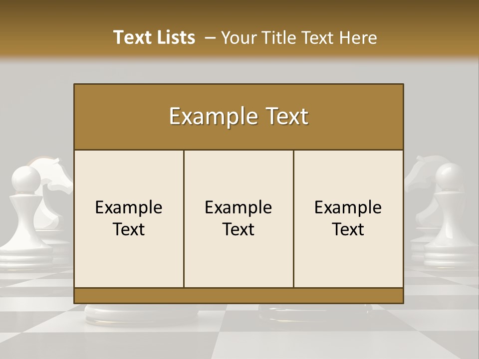 Preferment Chess Pieces Resources PowerPoint Template