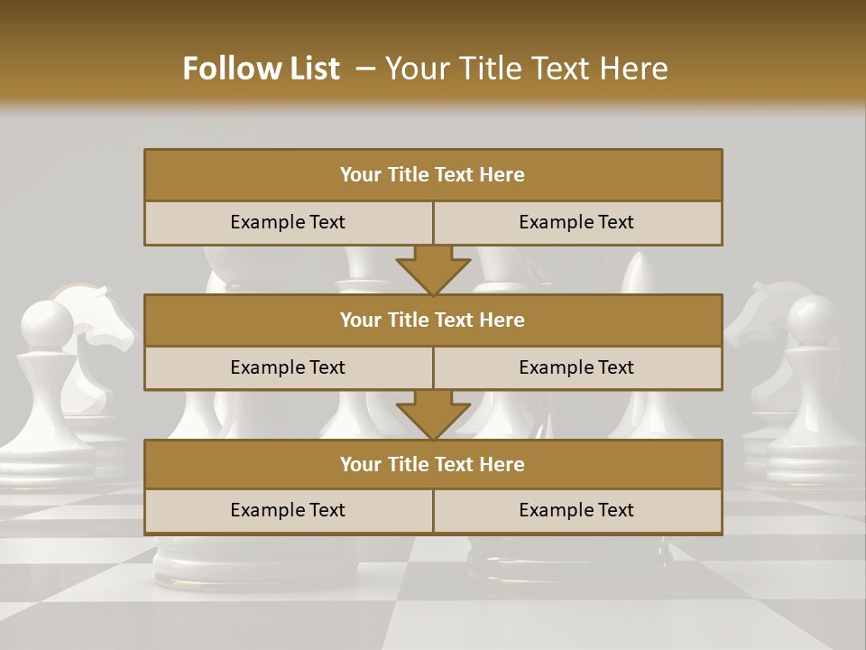 Preferment Chess Pieces Resources PowerPoint Template