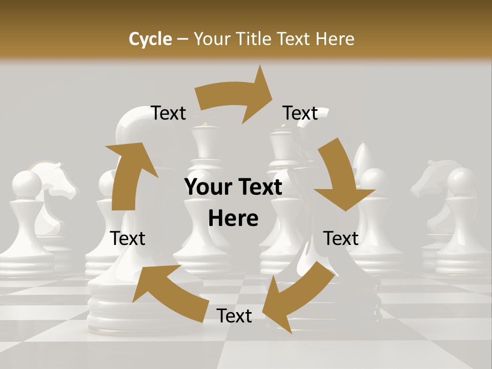 Preferment Chess Pieces Resources PowerPoint Template