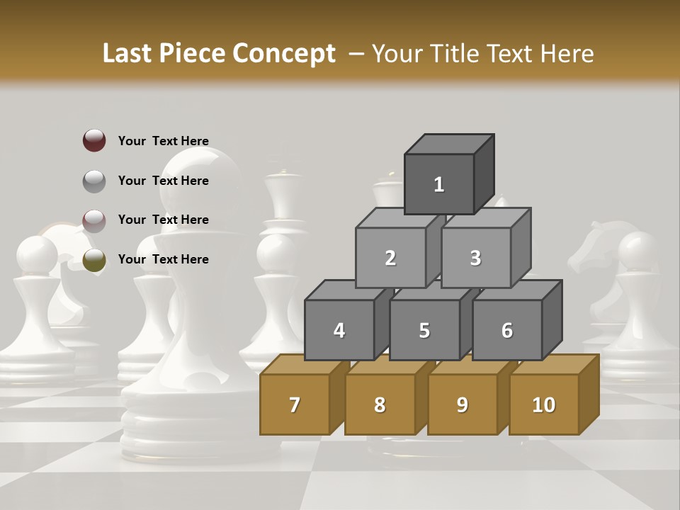 Preferment Chess Pieces Resources PowerPoint Template