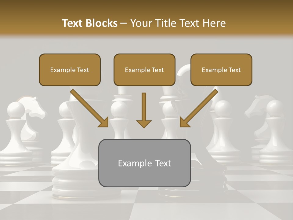Preferment Chess Pieces Resources PowerPoint Template