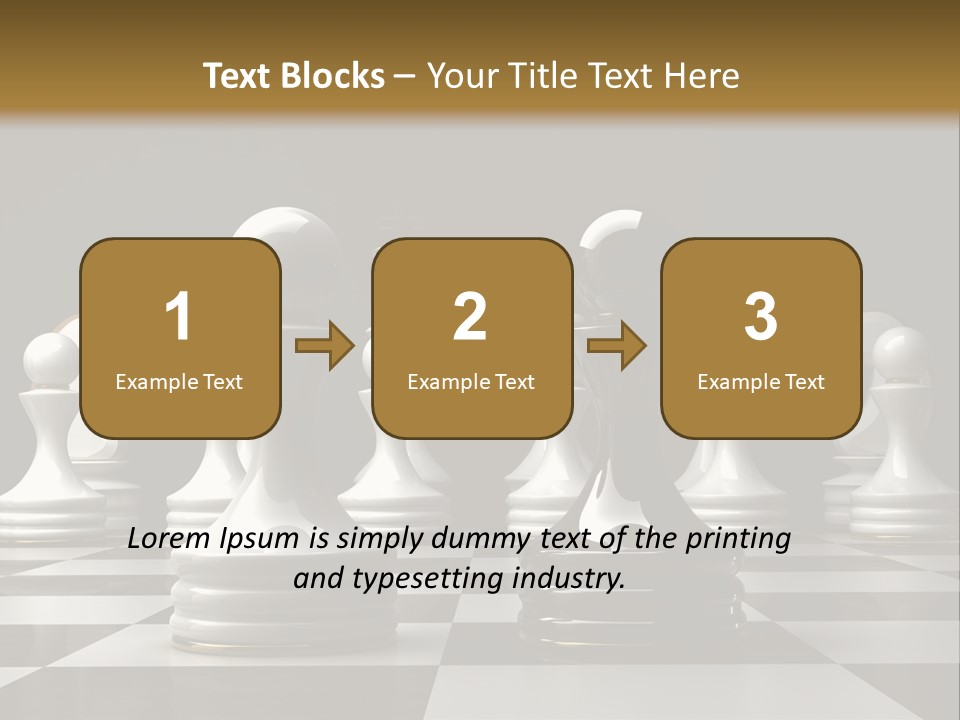 Preferment Chess Pieces Resources PowerPoint Template