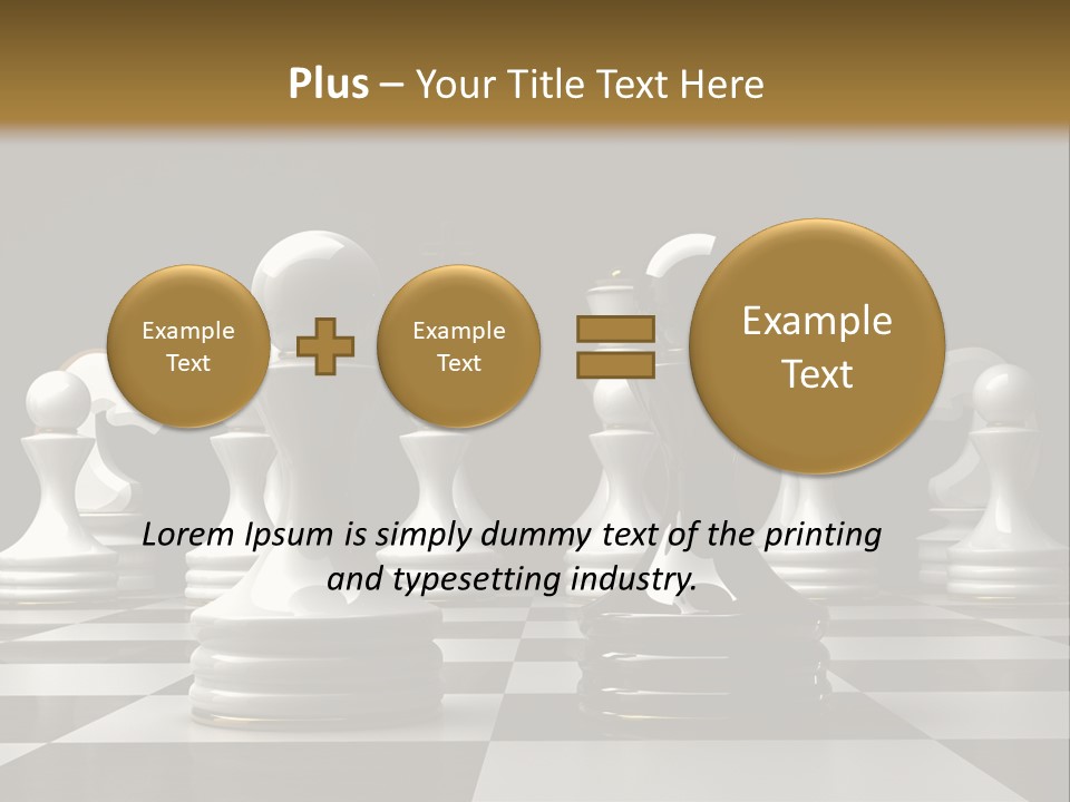 Preferment Chess Pieces Resources PowerPoint Template