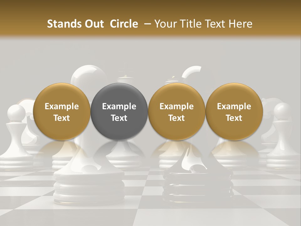 Preferment Chess Pieces Resources PowerPoint Template