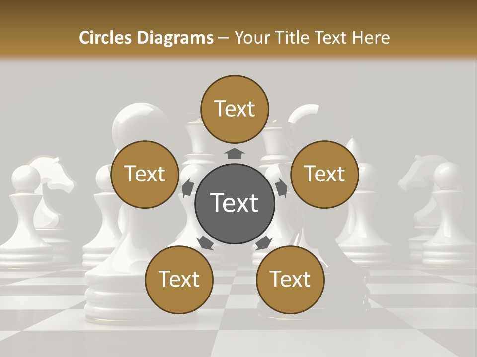 Preferment Chess Pieces Resources PowerPoint Template
