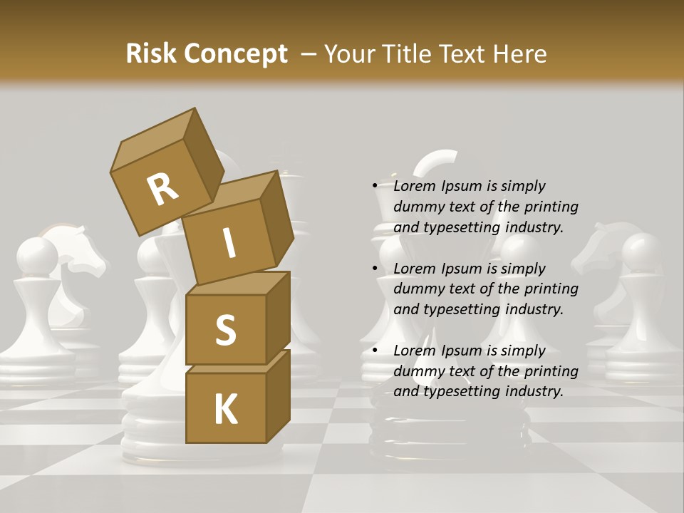 Preferment Chess Pieces Resources PowerPoint Template