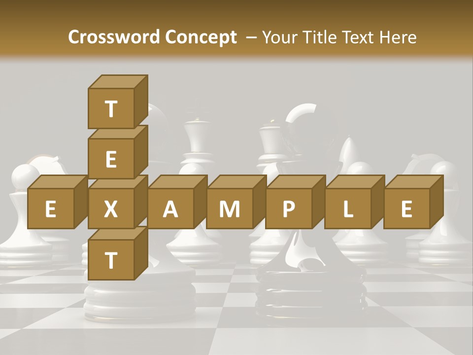 Preferment Chess Pieces Resources PowerPoint Template