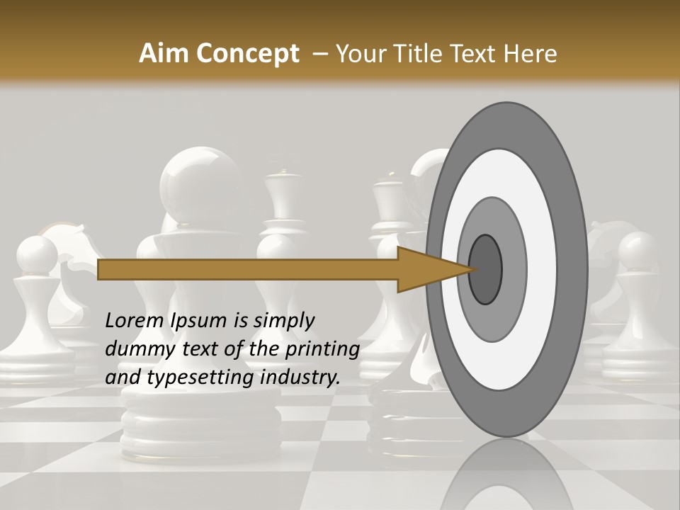 Preferment Chess Pieces Resources PowerPoint Template