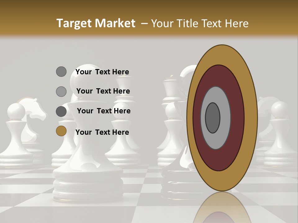 Preferment Chess Pieces Resources PowerPoint Template
