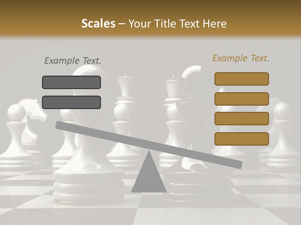 Preferment Chess Pieces Resources PowerPoint Template
