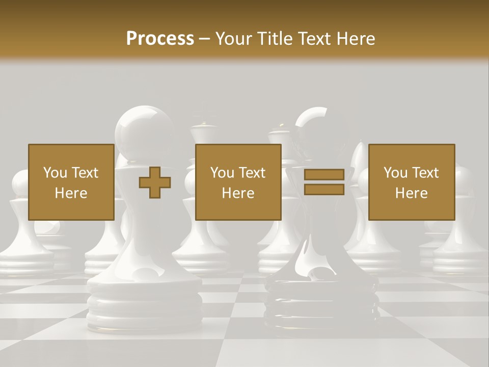 Preferment Chess Pieces Resources PowerPoint Template