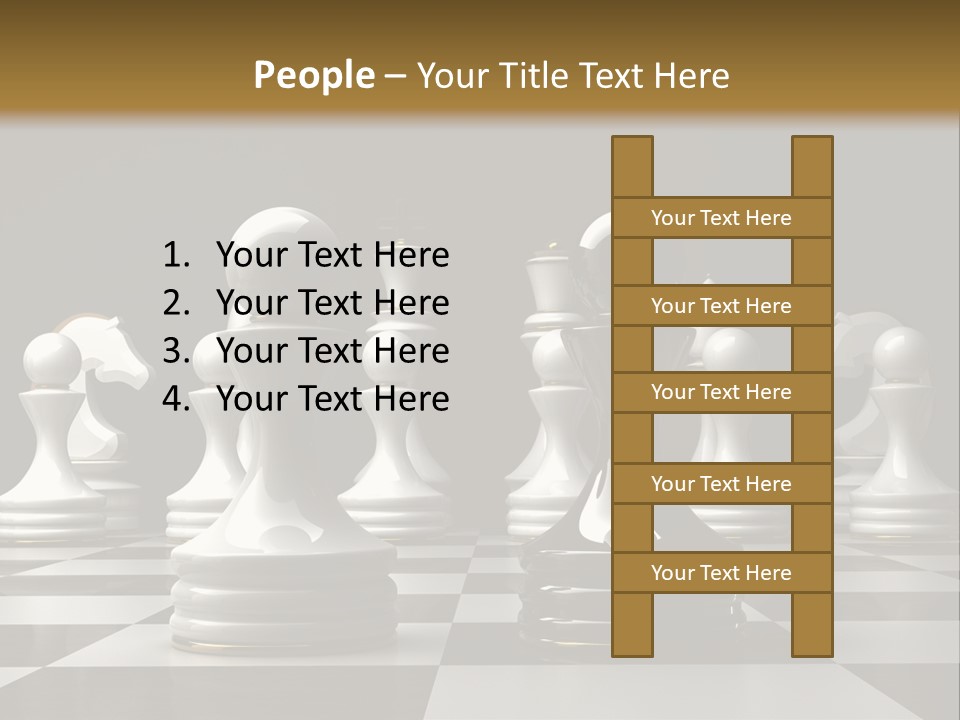 Preferment Chess Pieces Resources PowerPoint Template