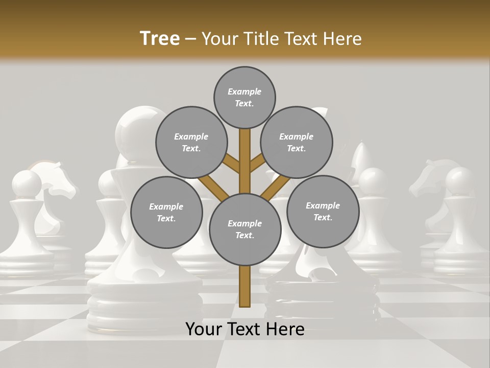 Preferment Chess Pieces Resources PowerPoint Template
