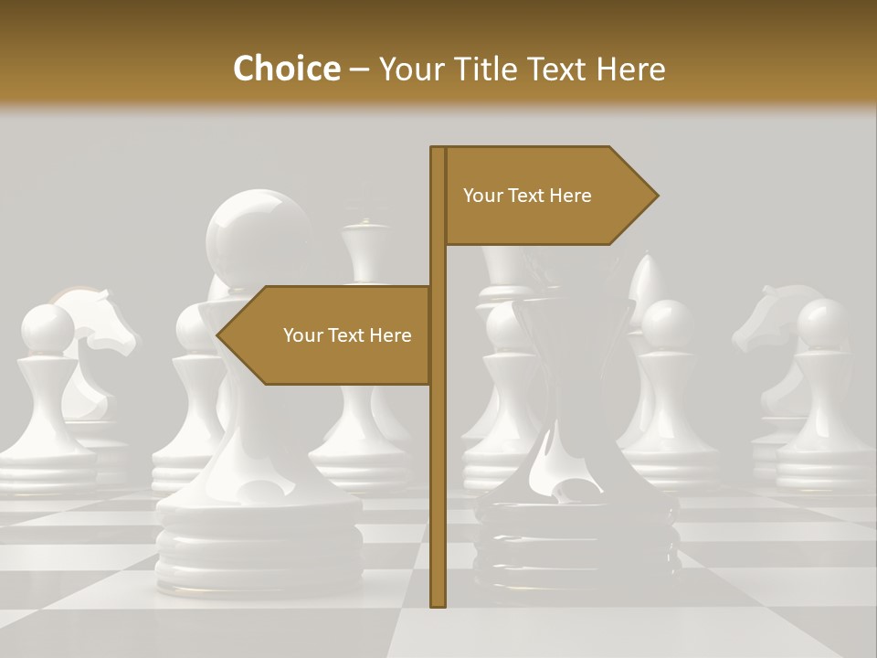 Preferment Chess Pieces Resources PowerPoint Template