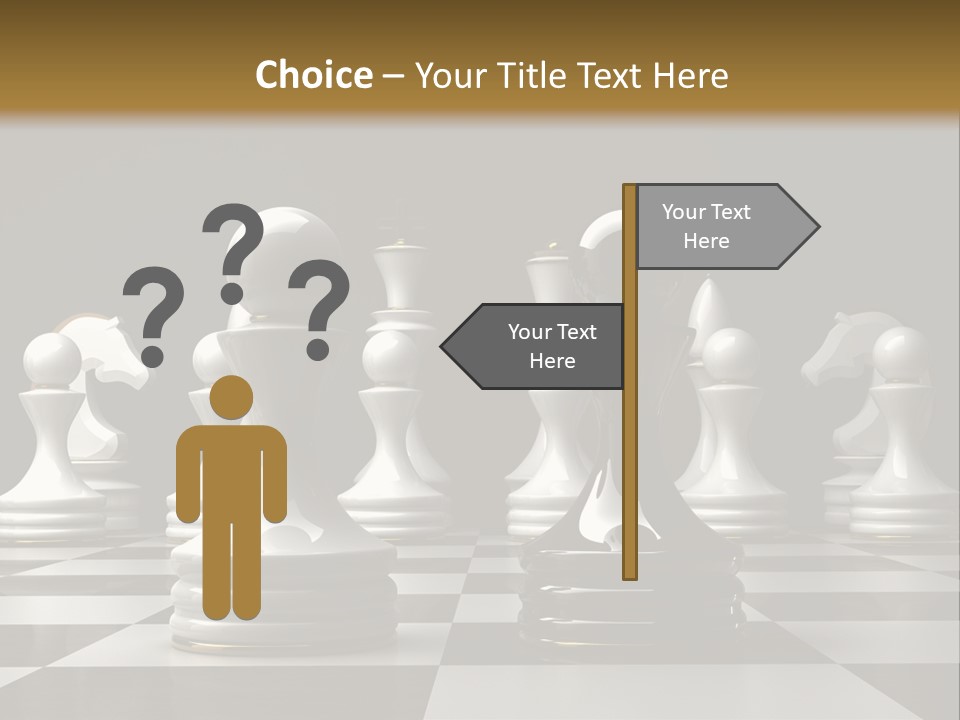 Preferment Chess Pieces Resources PowerPoint Template